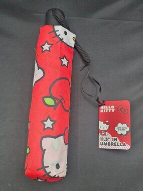 11.5" Hello Kitty Umbrella in Apple Print